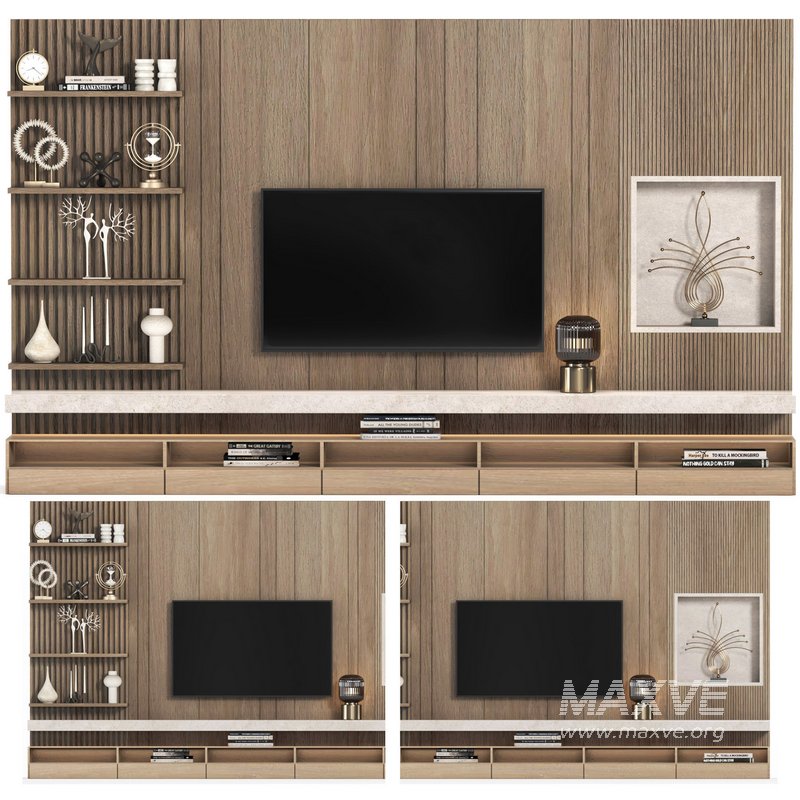 TV wall set02 - Image 1