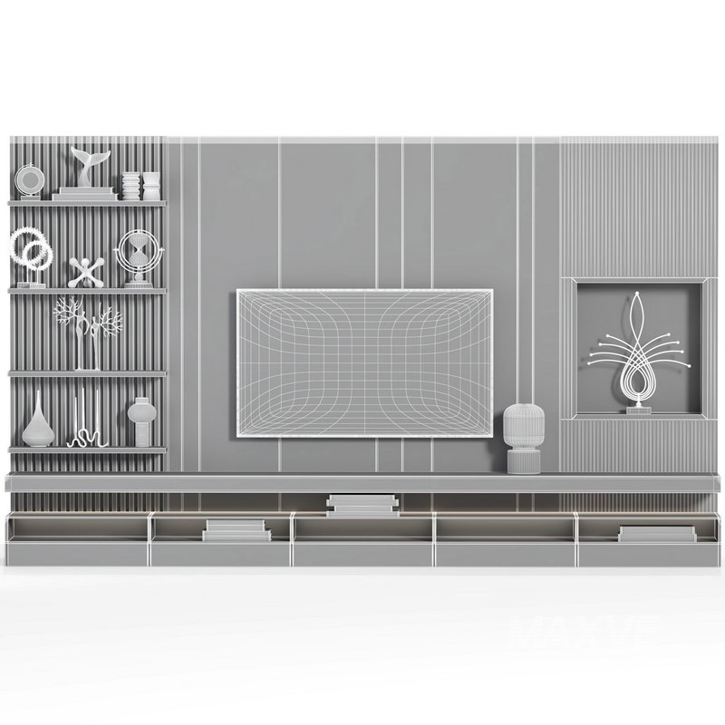 TV wall set02 - Image 4