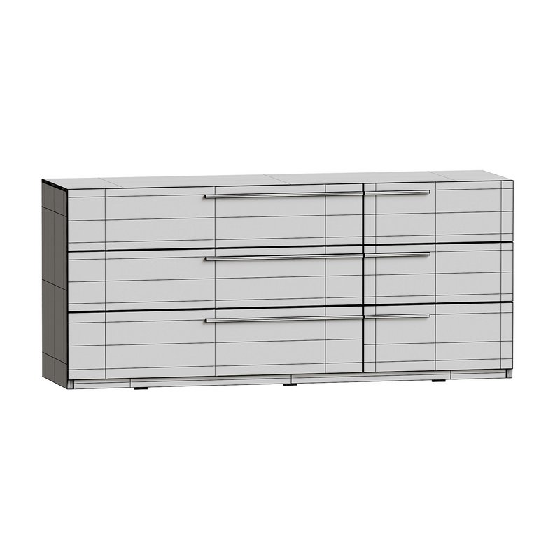 Kimball Chest of Drawers-3 White Wood Latte - Image 16