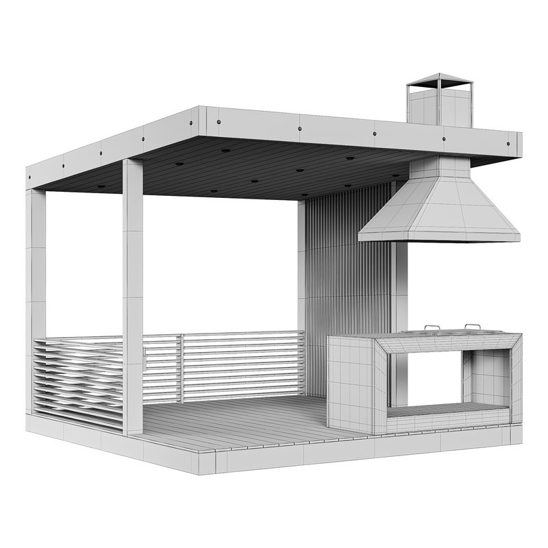 Modern gazebo with summer kitchen 1 - Image 13