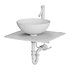 Unique Tempered Glass Wall Mount Vessel Sink - Thumbnail 14