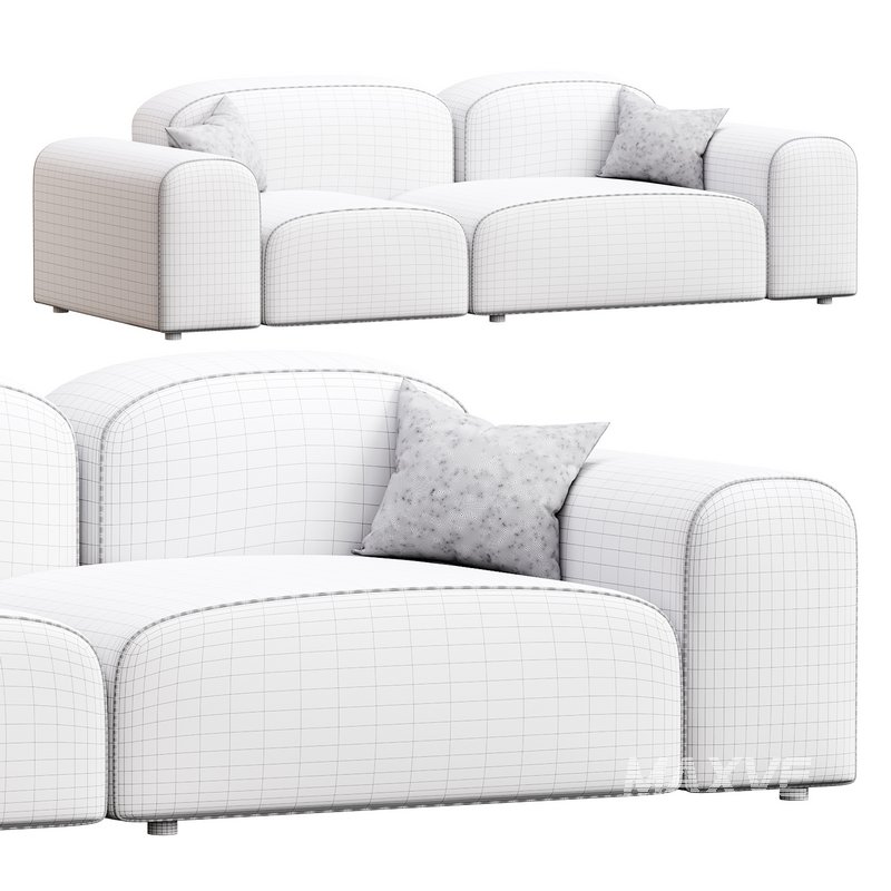 Modern Solid Sofa - Image 14