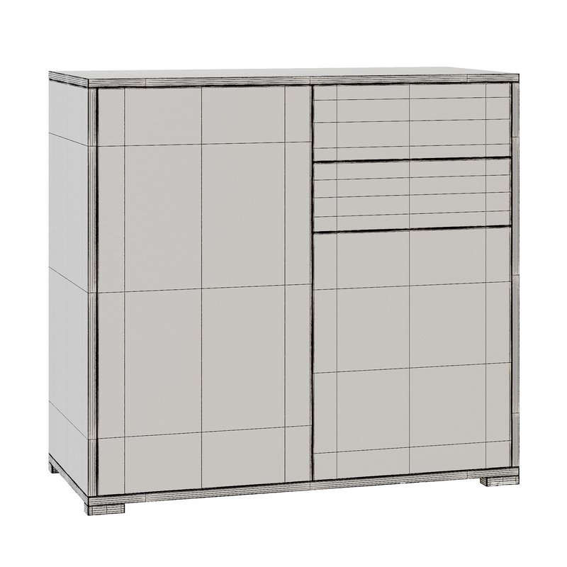 HOMCOM High Gloss Buffet Black - Image 12