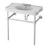 Console Sink Porcelain Belle Epoque with Black Nickel Support Legs - Thumbnail 13