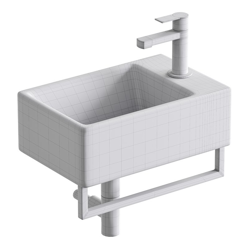 Villeroy Boch Memento Basin and Towel Rail Bundle - Image 14