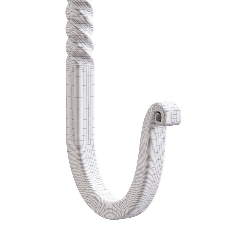 Black Wrought Iron Wall Mount Hooks - Image 15