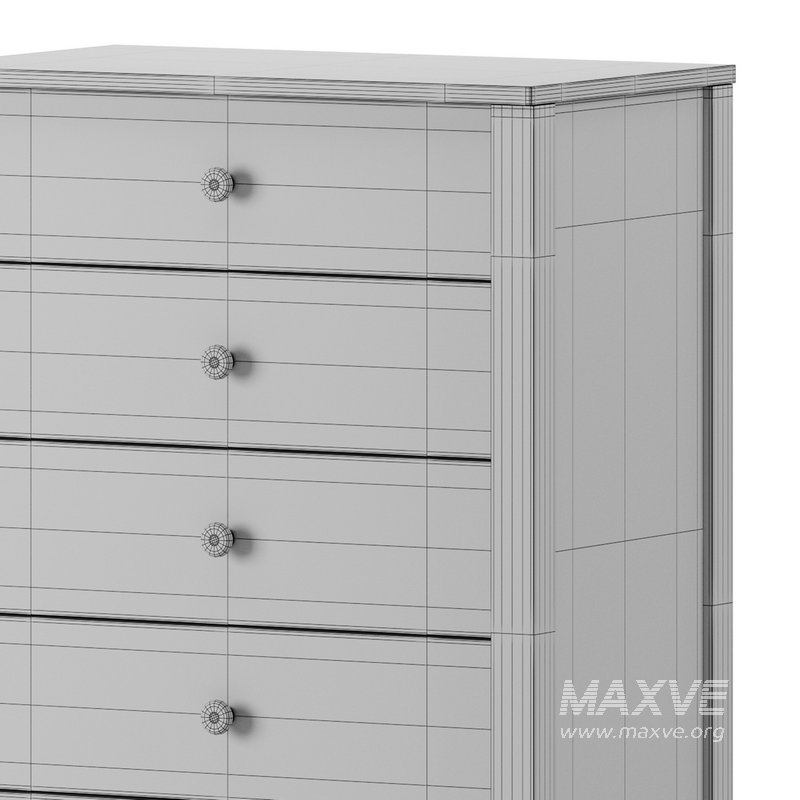 Calistoga 5 Drawer Tallboy Dresser - Image 15