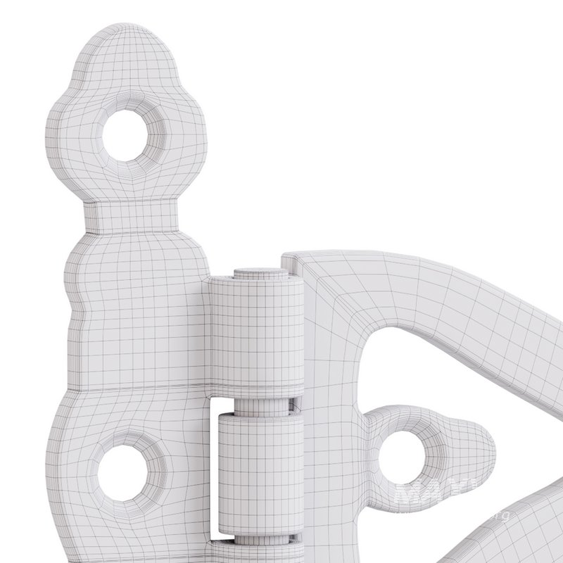 Black Wrought Iron Door Hinges - Image 15