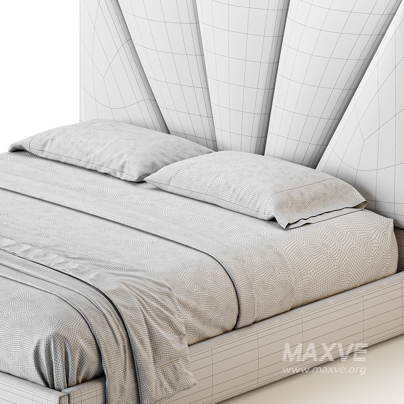 Royal Blue Upholstered Luxury King Size size Bed - Image 15