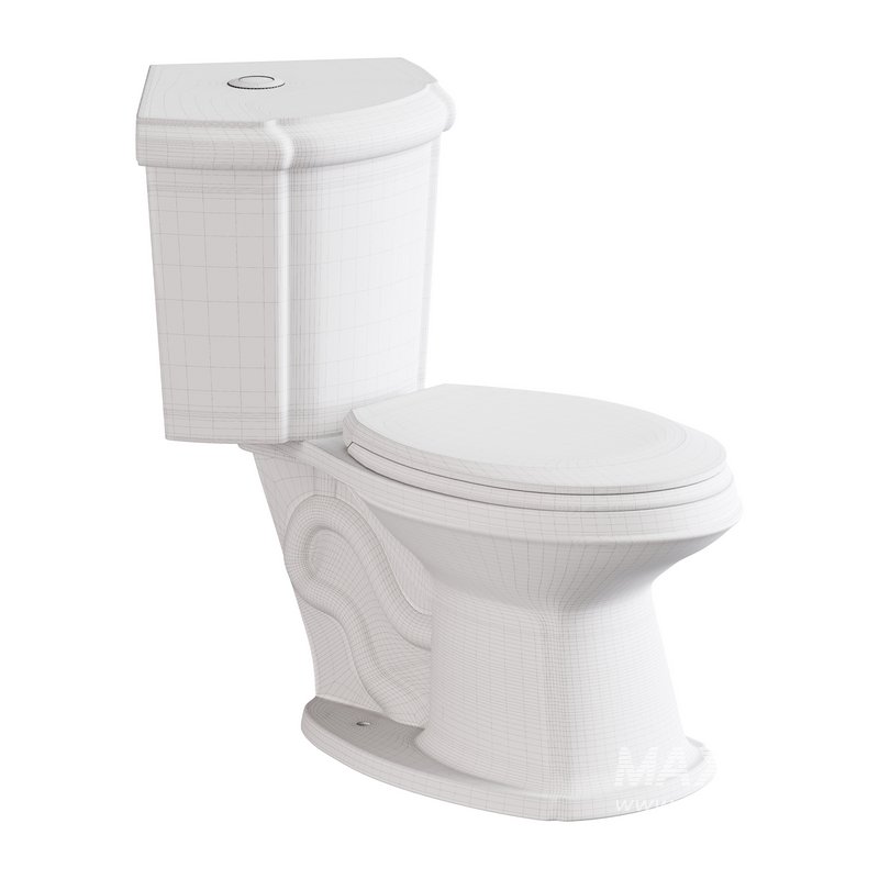 Corner Elongated Two Piece Dual Flush Bathroom Toilet - Image 16