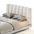 Dylan White Boucle Minimalist Bed Frame - Thumbnail 15