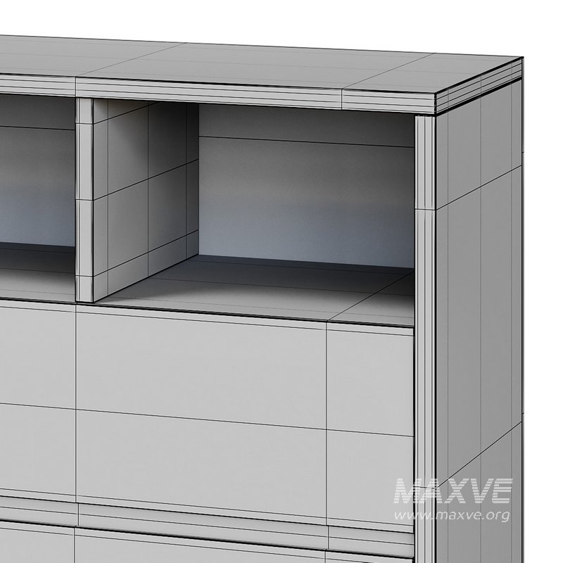 Penny Gene Plywood Latte Chest of Drawers - Image 16