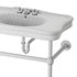 Console Sink Porcelain Belle Epoque with Black Nickel Support Legs - Thumbnail 14
