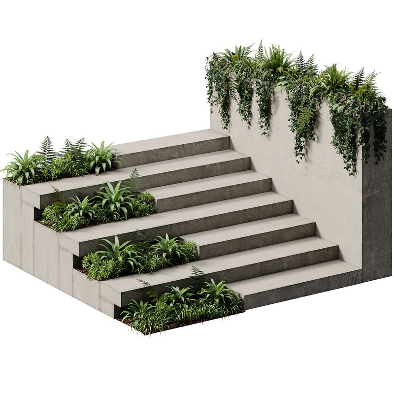 Landscape Furniture stairs – Set 02 - Image 1