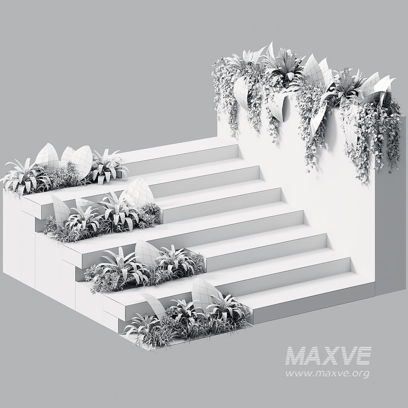 Landscape Furniture stairs – Set 02 - Image 5