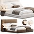 Bed with upholstered headboard Oliva by Livemaster - Thumbnail 1