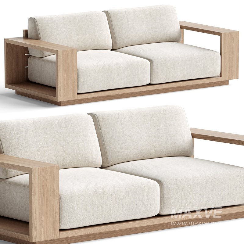 Mallorca Wood Outdoor Sofa - Image 1