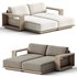 Mallorca Double-Chaise Daybed - Thumbnail 1