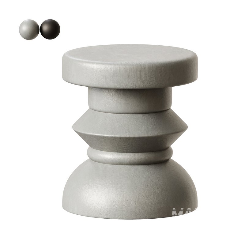Curved Base Concrete Stool - Image 2
