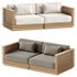 Batten Teak Outdoor Loveseat - Thumbnail 1