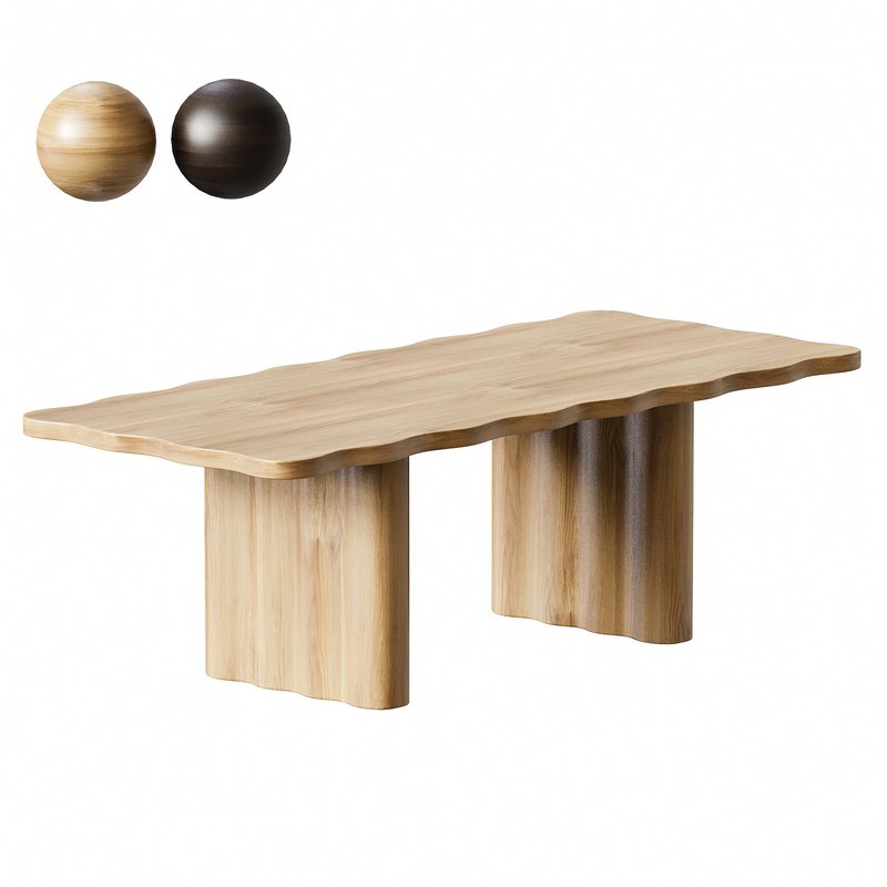 Caldwell Rectangular Oak Dining Table - Image 1