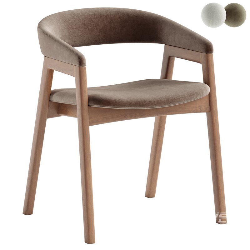 Concorde Fabric Dining Armchair - Image 1