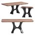 Table Base 322 Haru 28H Metal Furniture Legs - Thumbnail 1