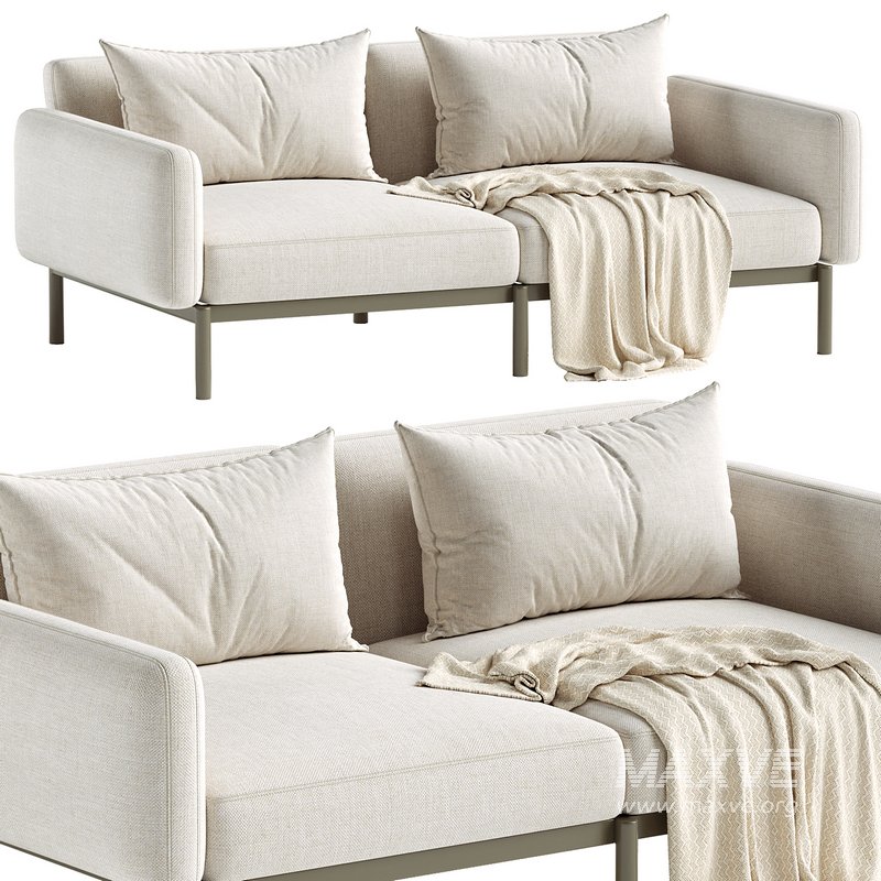 Sorells 2-seater modular outdoor sofa - Image 4