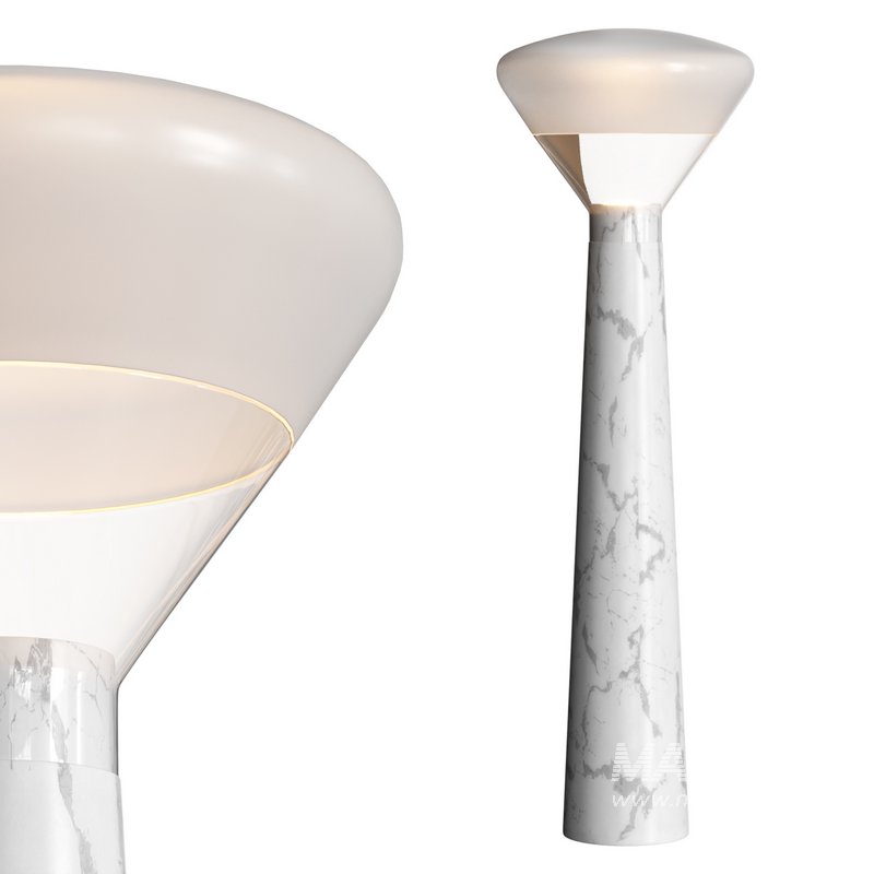 Bella Glass Floor Lamp - Image 1