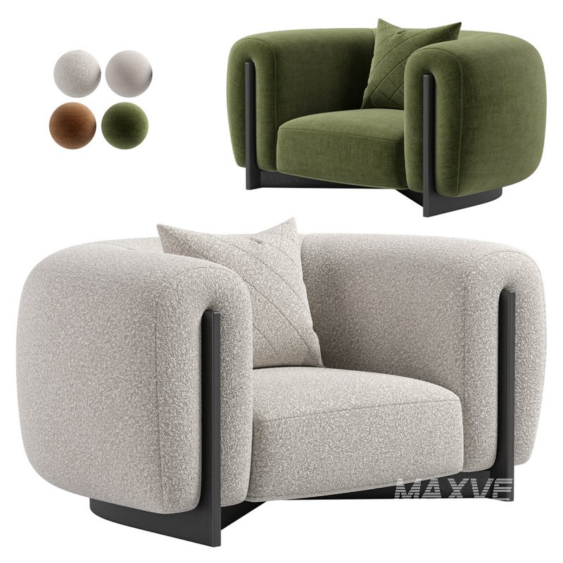 MINUIT ARMCHAIR BY STEPHANE PARMENTIER - Image 3