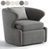 Retro Accent Swivel Chair - Thumbnail 5