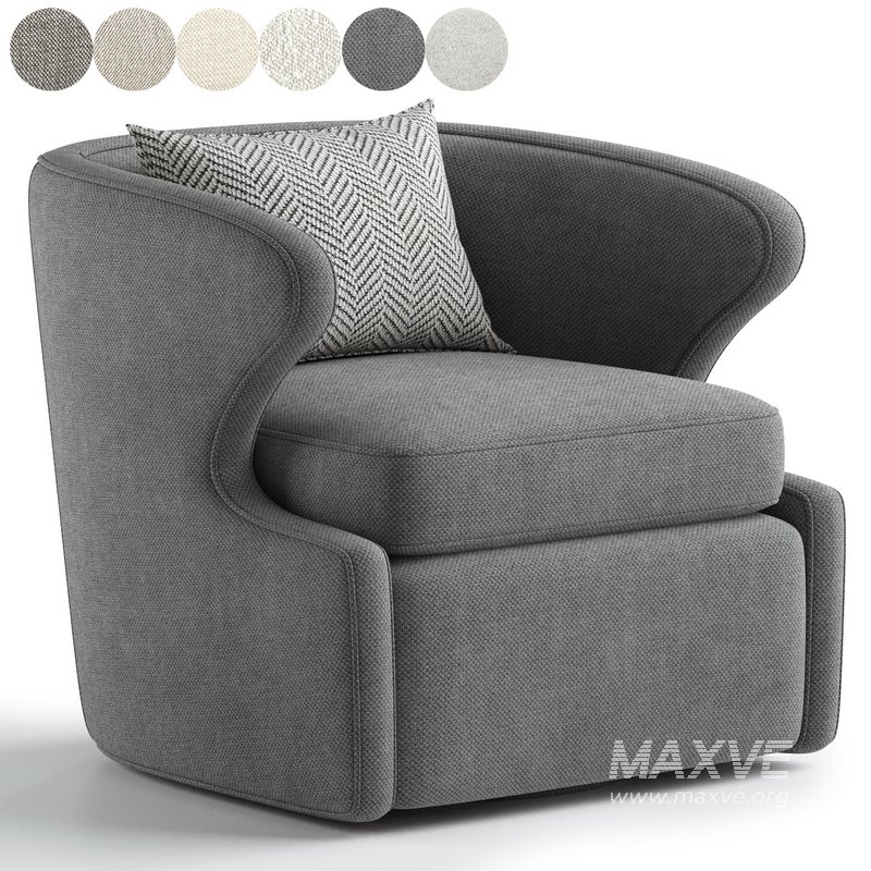 Retro Accent Swivel Chair - Image 5