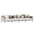 Sorells 4-seater modular outdoor sofa - Thumbnail 3