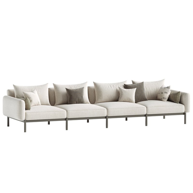 Sorells 4-seater modular outdoor sofa - Image 3