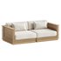 Batten Teak Outdoor Loveseat - Thumbnail 2