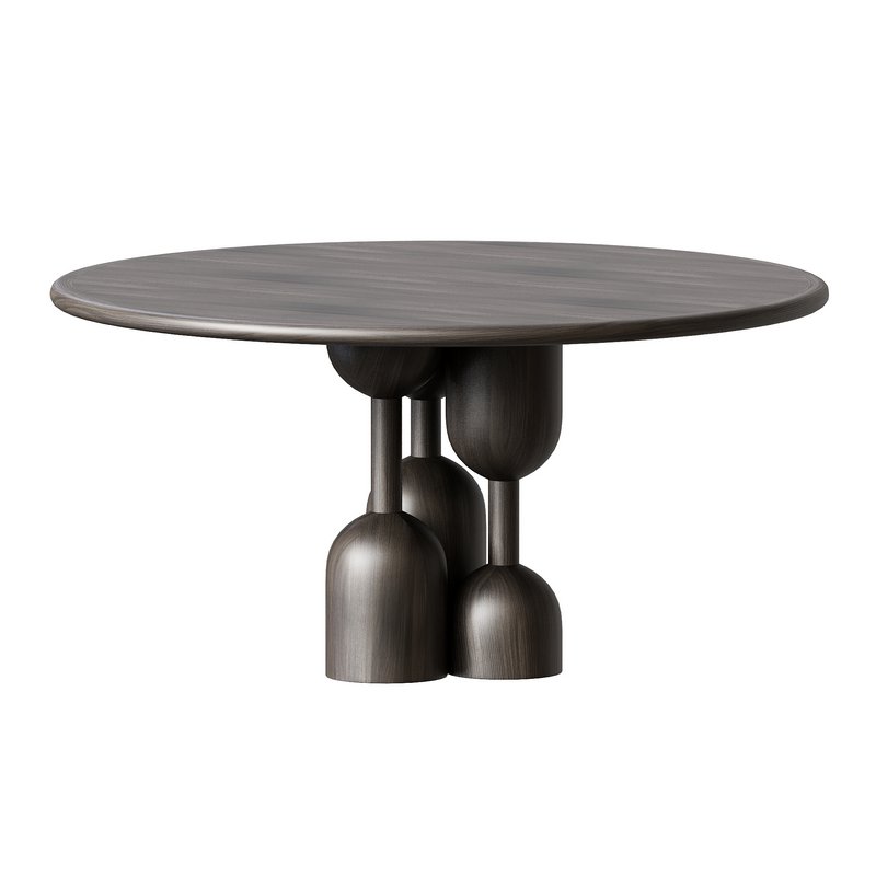 Nordic Style Vintage Solid Wood Round TableNordic Style Vintage Solid Wood Round Table - Image 2