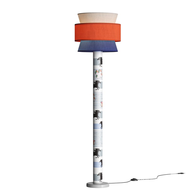 Striped Pony Floor Lamp - Image 2