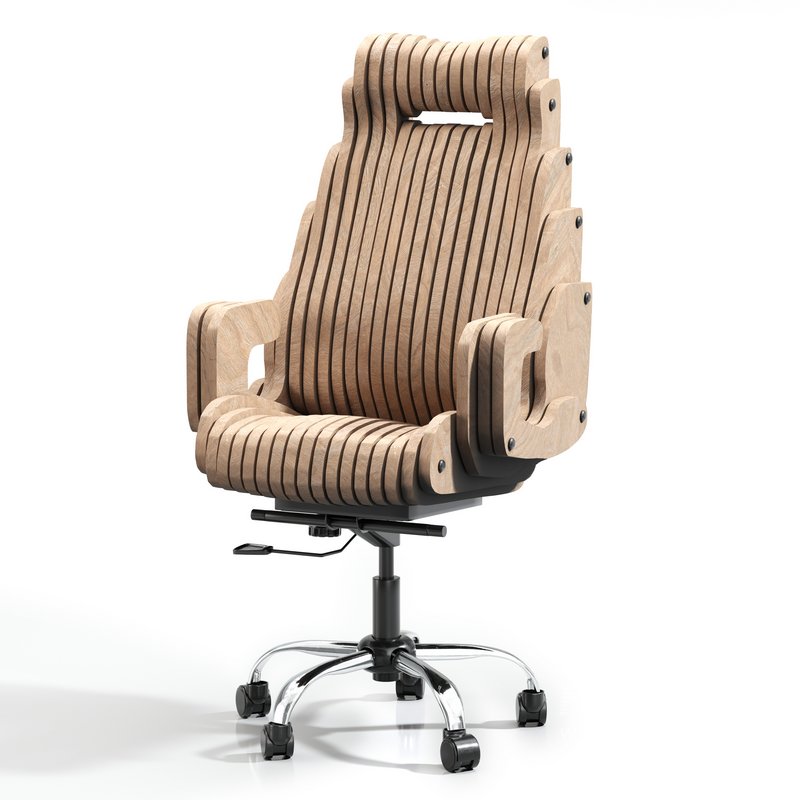 Parametric Wooden Office Chair - Image 2