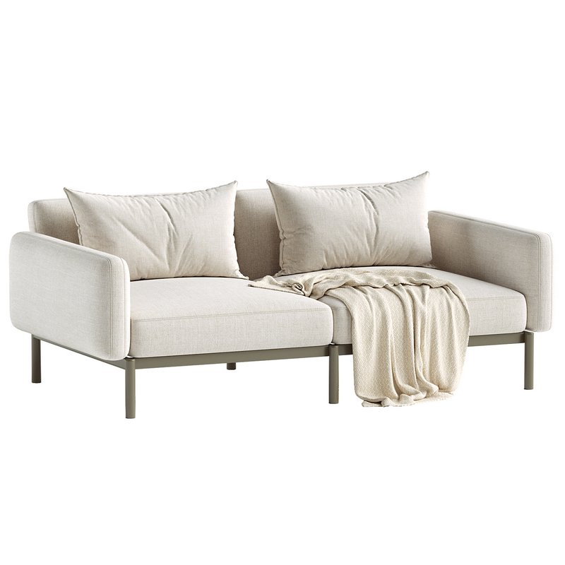 Sorells 2-seater modular outdoor sofa - Image 3