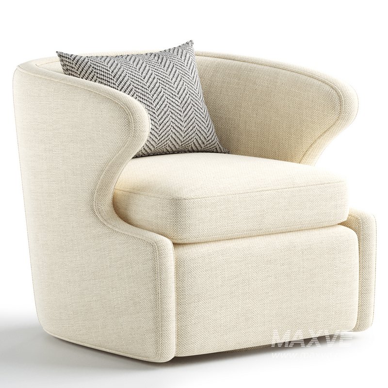 Retro Accent Swivel Chair - Image 2