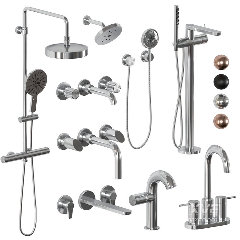 Faucet and shower set 03 - Image 1