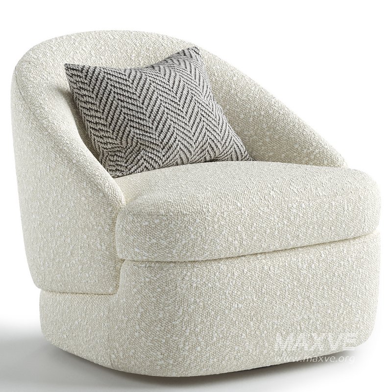 Upholstered Swivel Side Chair - Image 3