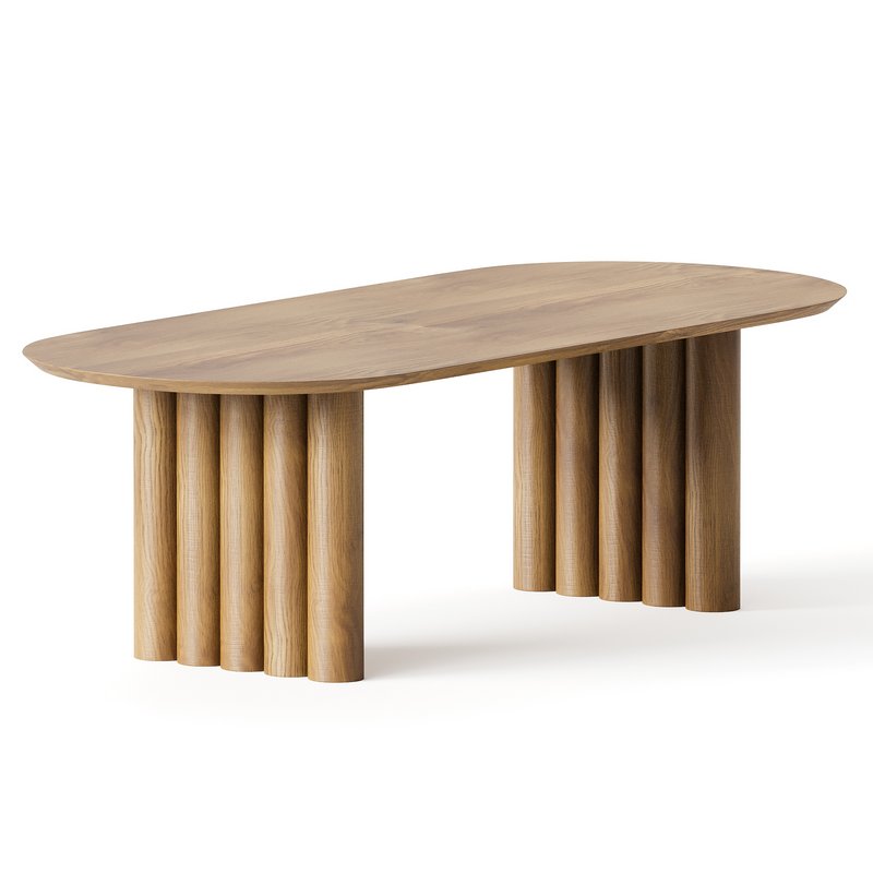 Plush Oval Dining Table - Image 2
