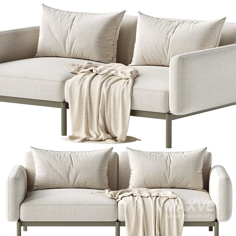 Sorells 2-seater modular outdoor sofa - Image 1