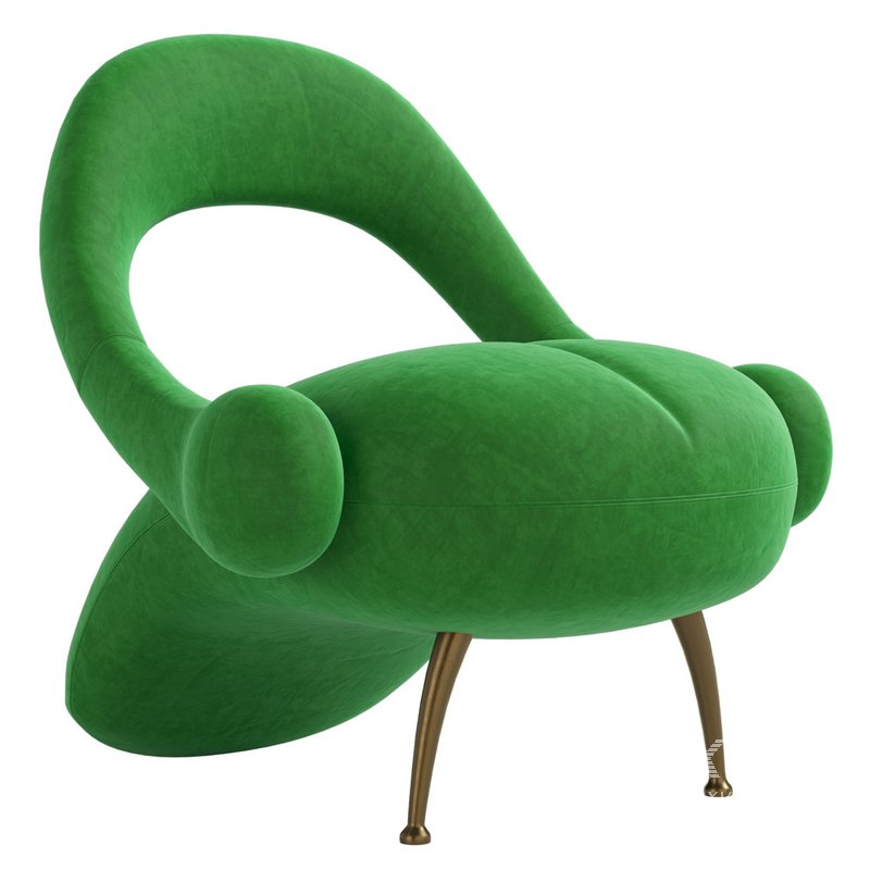 Italian Quilted Living Room Chair - Image 1