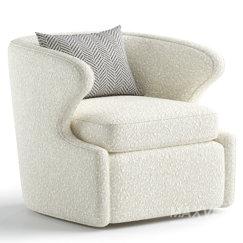 Retro Accent Swivel Chair - Image 1