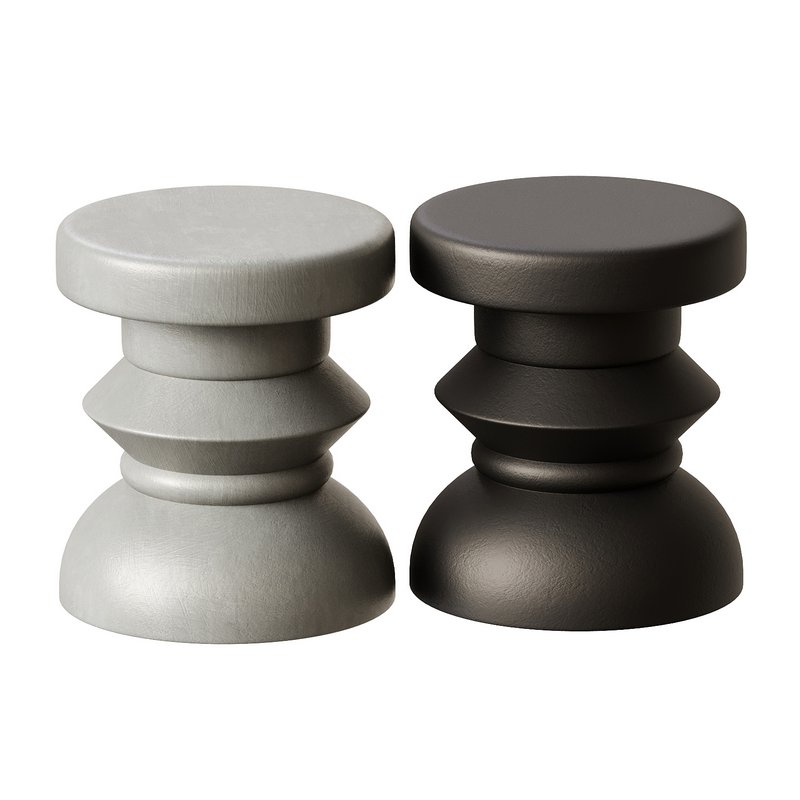 Curved Base Concrete Stool - Image 3