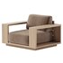 Mallorca Wood Outdoor Lounge Chair - Thumbnail 3