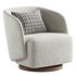 Cimbura Upholstered Swivel Barrel Chair - Thumbnail 2