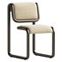 Bend Goods Tube Collection — Dining Chair in Tan with - Thumbnail 2